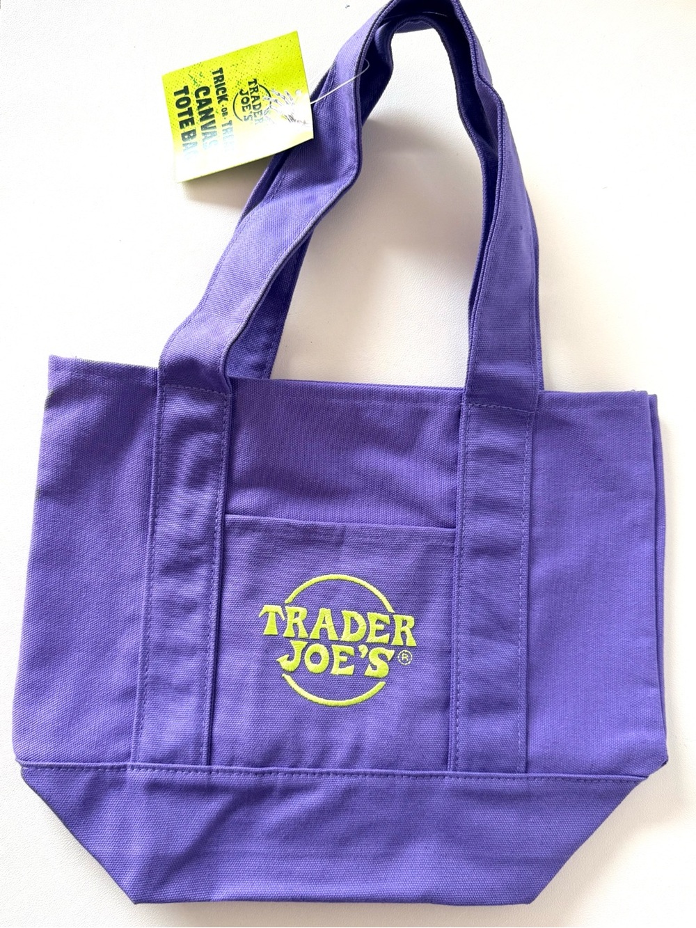 Viral TRADER JOES Limited Edition Halloween Mini Canvas Tote Bag 🎃 Collectible